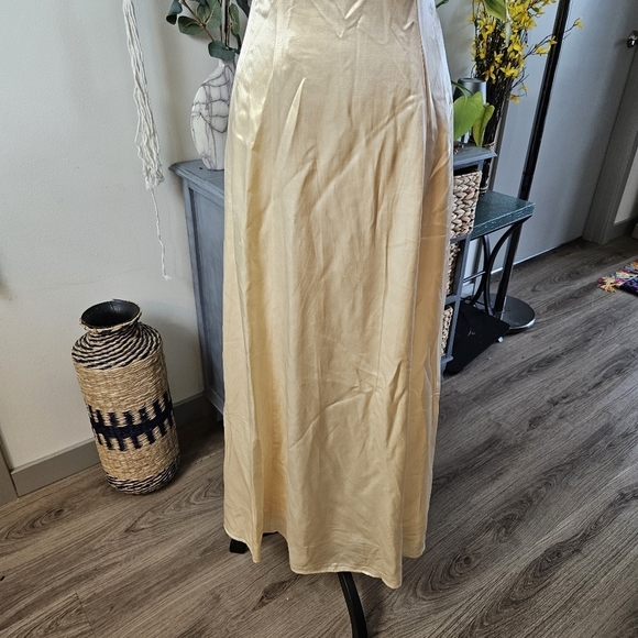 Vintage Jessica McClintock Gunne Sax Yellow Maxi Dress Size 5/6 Small - Picture 2 of 10